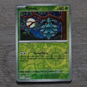 Pokemon "Pineco" Reverse Holo Trading/Playing Card